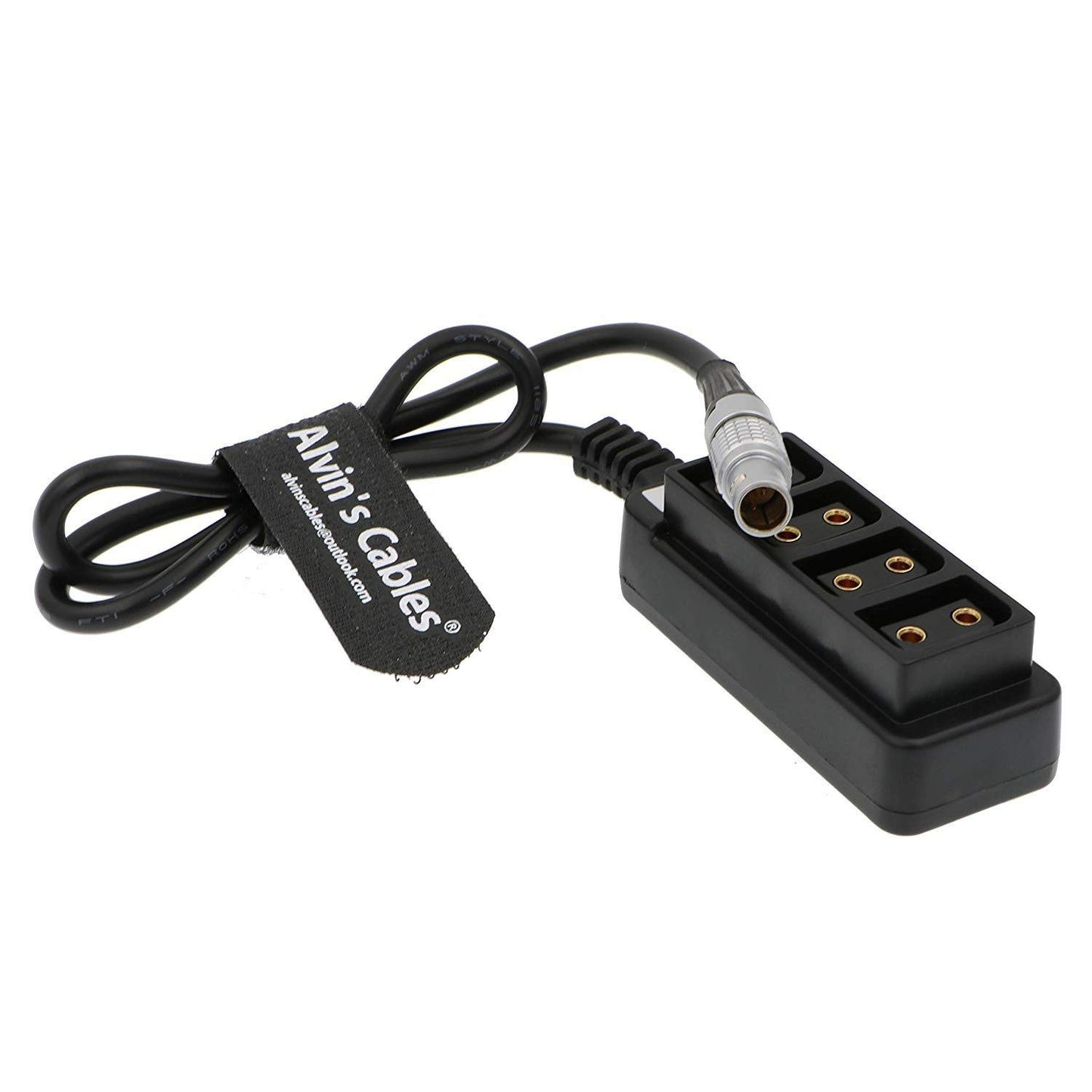 Alvin's Cables 2 Pin Male to 4 D Tap Female Splitter Cable