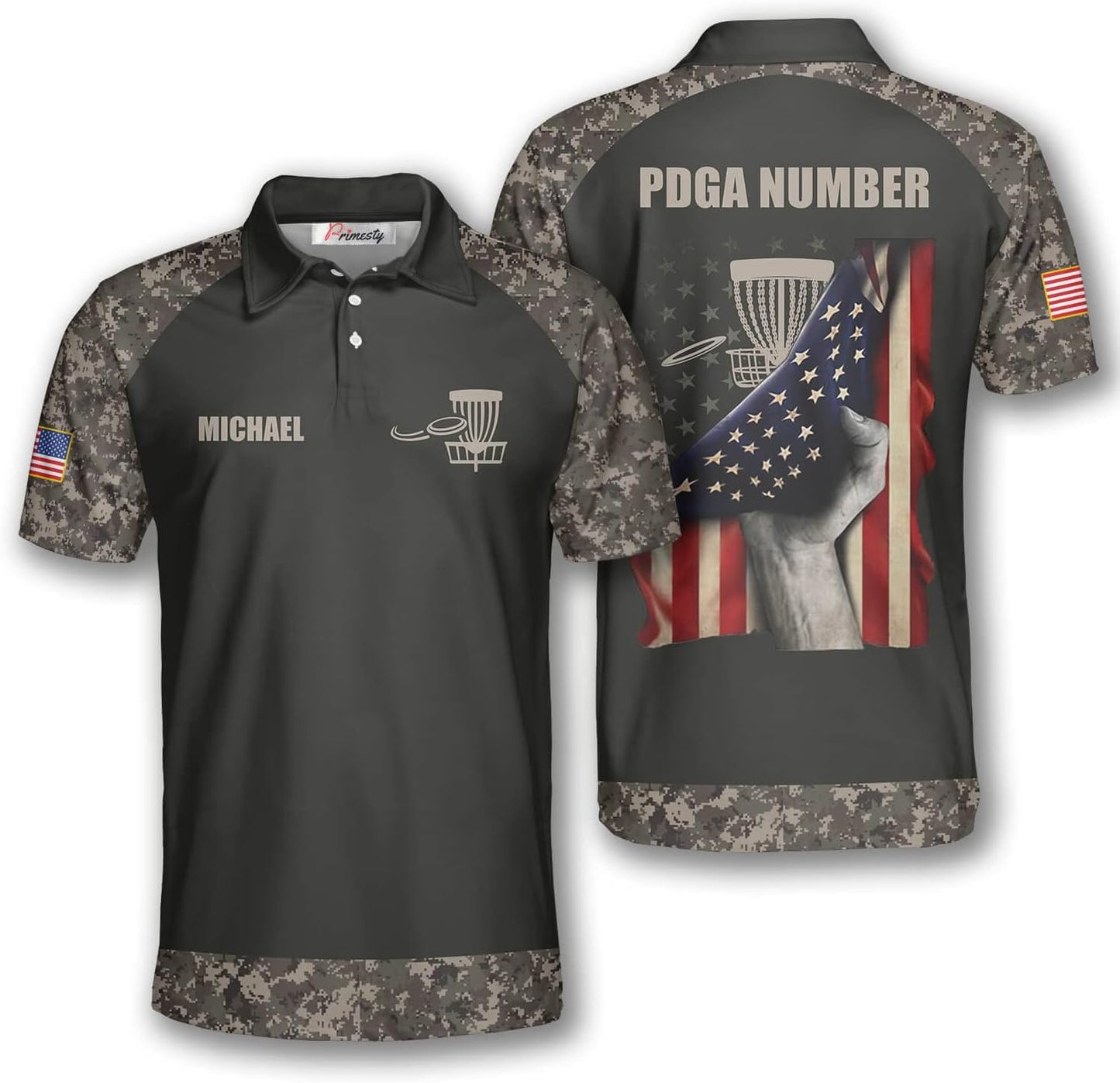 Customizable PRIMESTY Disc Golf Polo Shirts