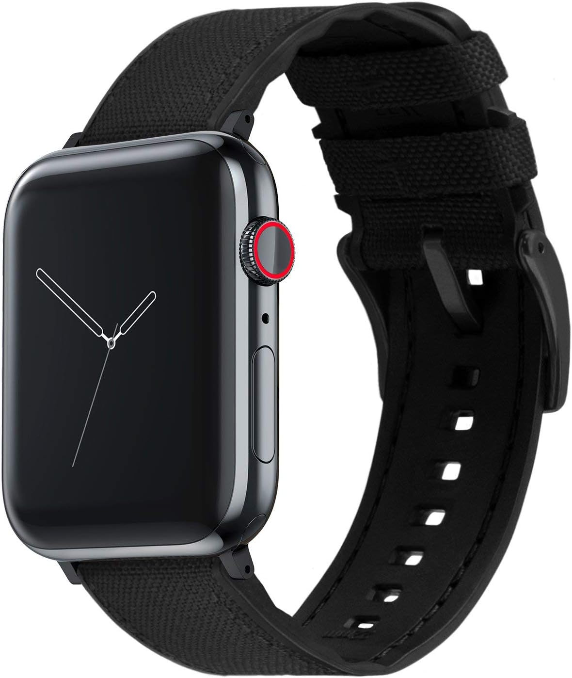 Cordura Fabric Silicone Hybrid Bands for Apple Watch Models 1-10