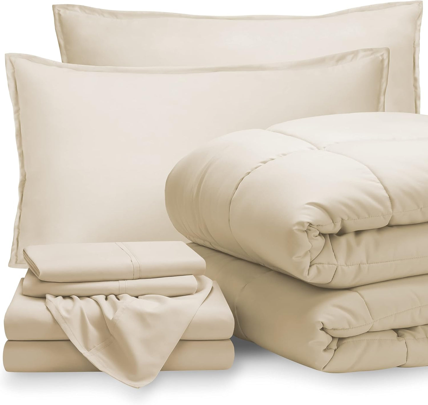 Bare Home Bed-in-A-Bag Comforter & Sheet Set for Full Size