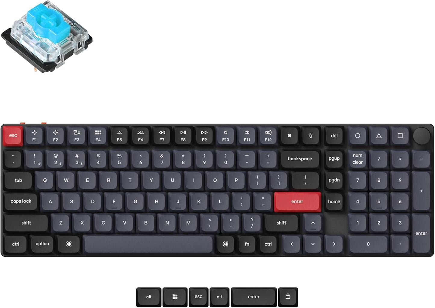 Custom Wireless Mechanical Keyboard with Numpad