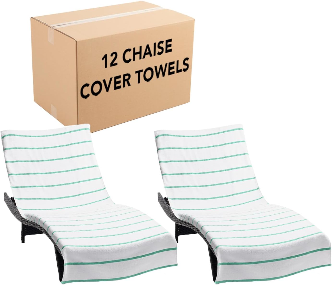 Arkwright Las Rayas Chaise Lounge Cover for Beach and Pool