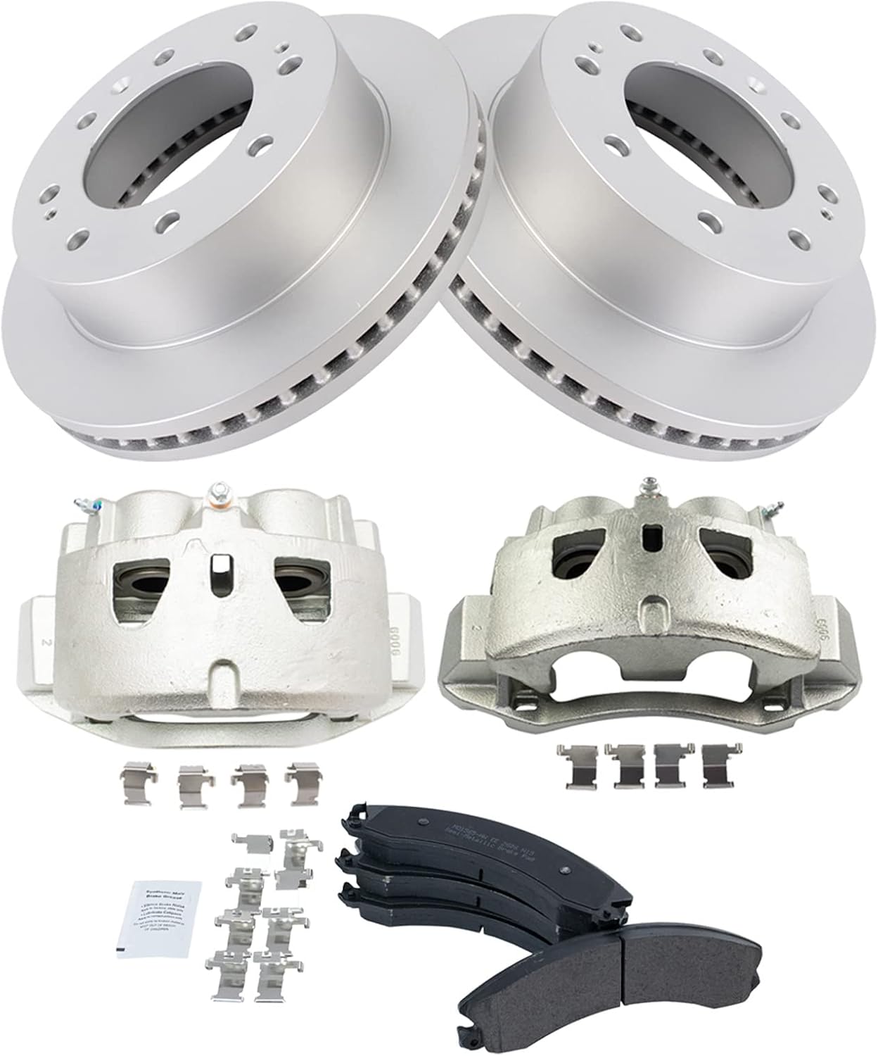 TRQ Front Brake Pad & Rotor Kit for 2016-2018 Chevrolet Suburban