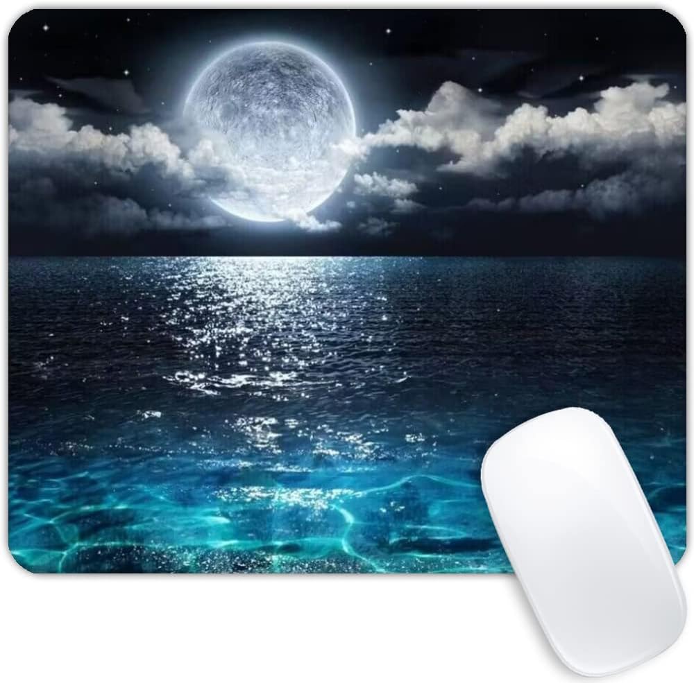 Custom Ocean Moon Mousepad by GoodSprout