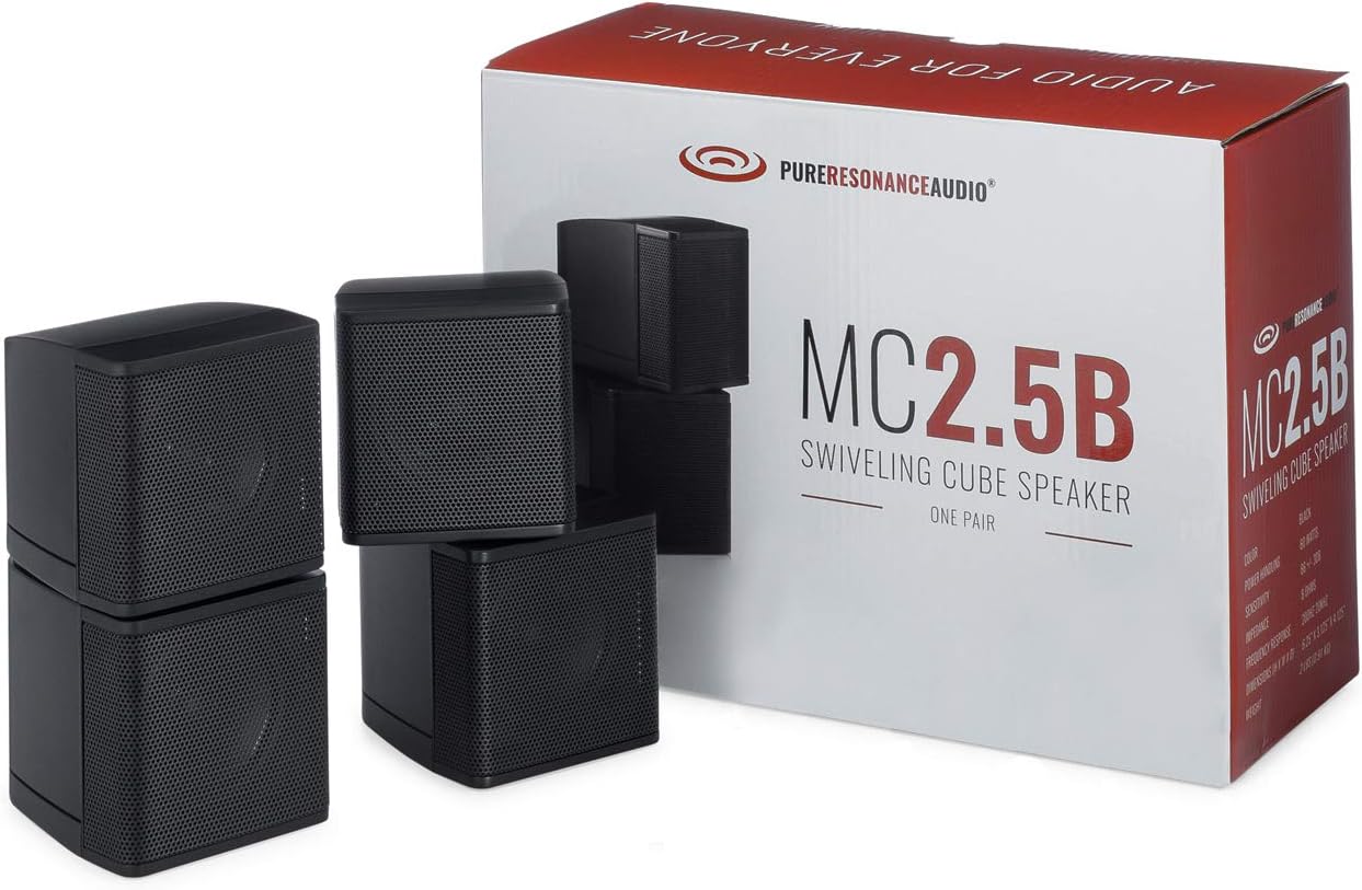 Pure Resonance Audio MC2.5B Dual 2.5 Swiveling Surround Sound
