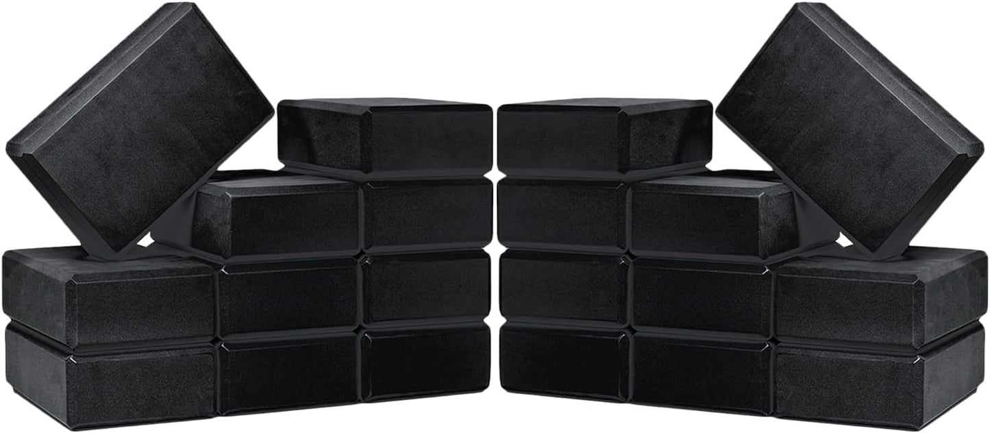 Hello Fit 3 Yoga Blocks - Bulk Pack for Firm Support & Balance!