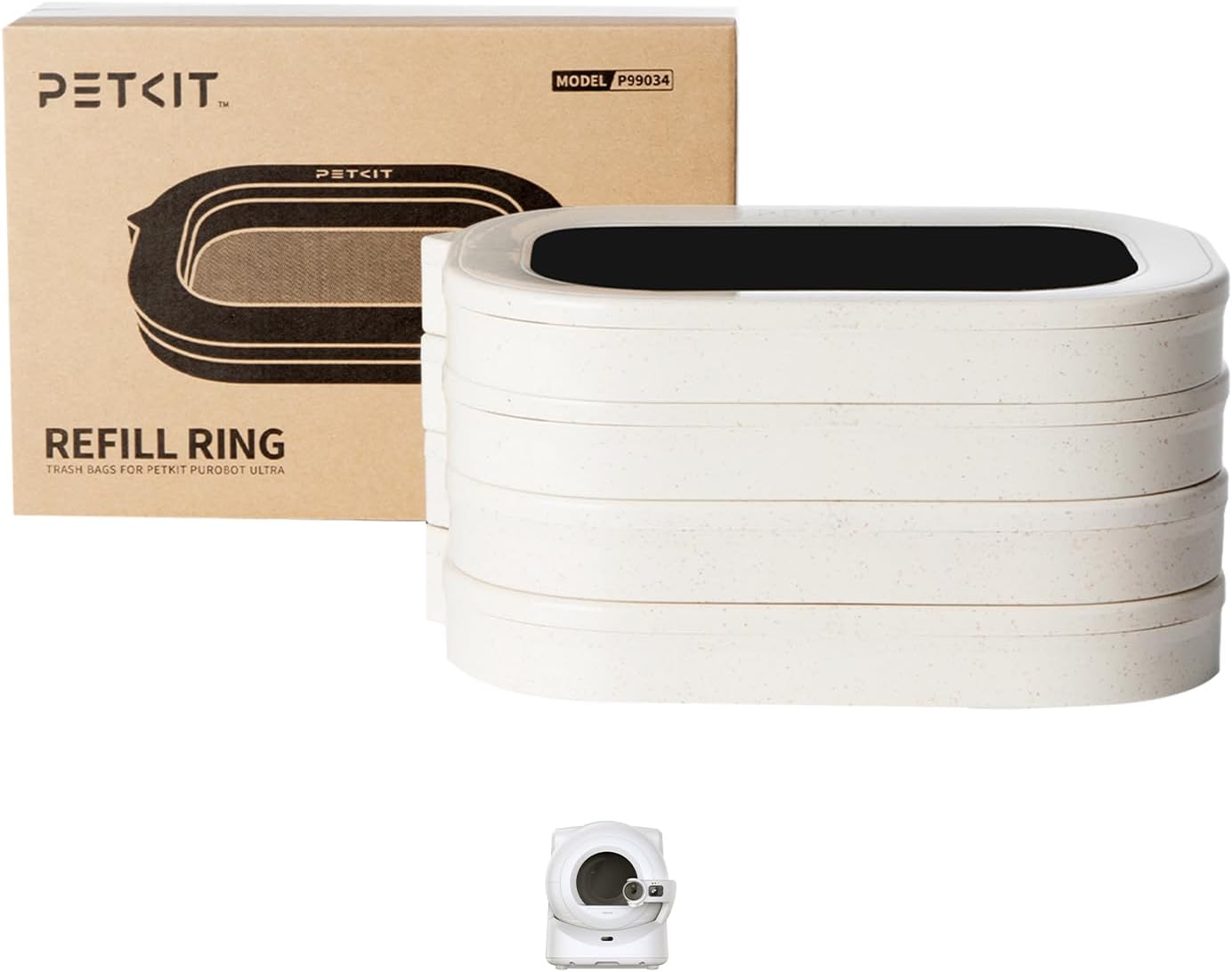 PETKIT Trash Bag Refill Rings for Purobot Ultra Cat Litter Box