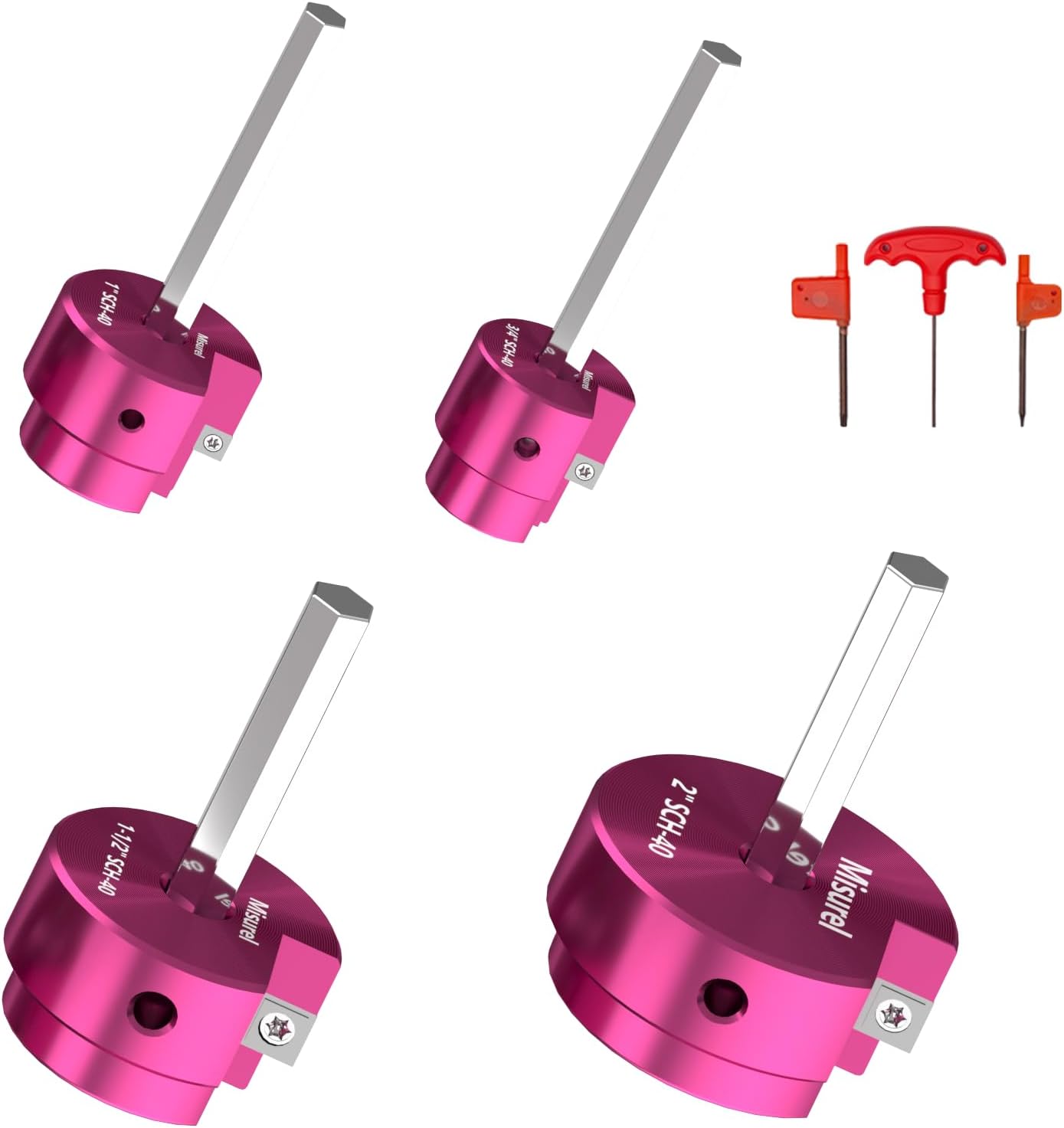 4 Pcs PVC Pipe Reamer Kit for Efficient Plumbing Solutions