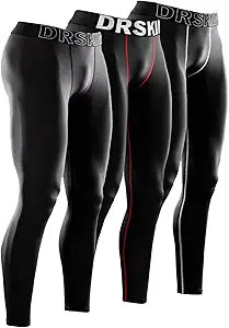DRSKIN Mens Compression Pants Tights for Athletic Workouts