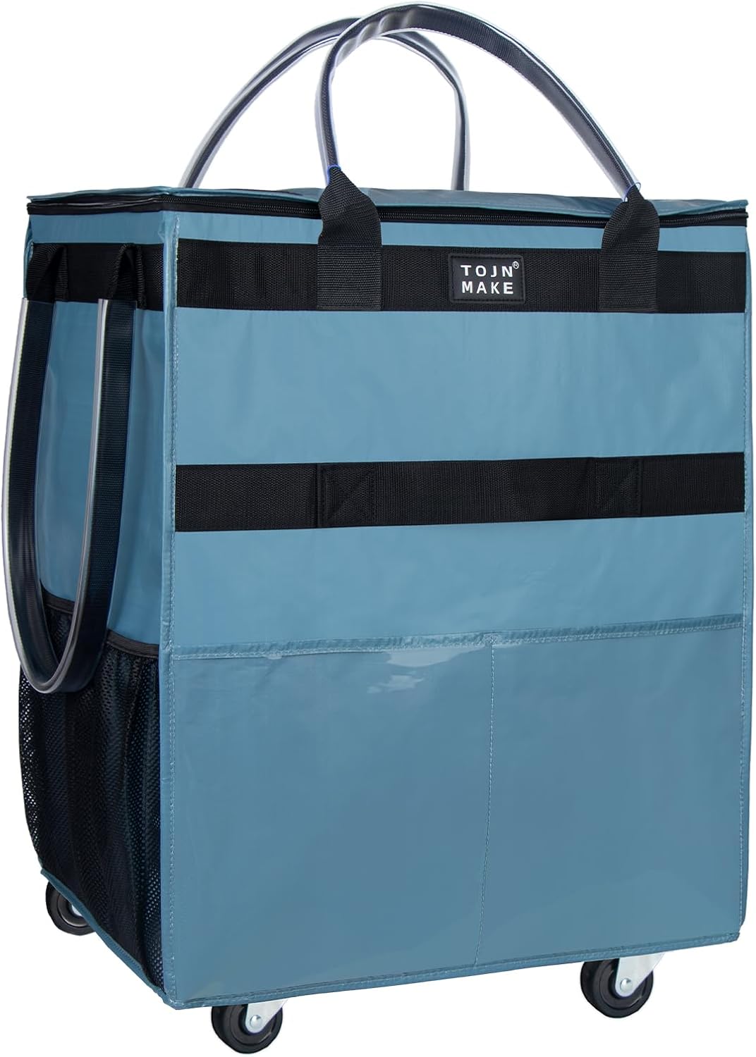 Reusable Grocery Bag On Wheels by TOJNMAKE - Large & Durable