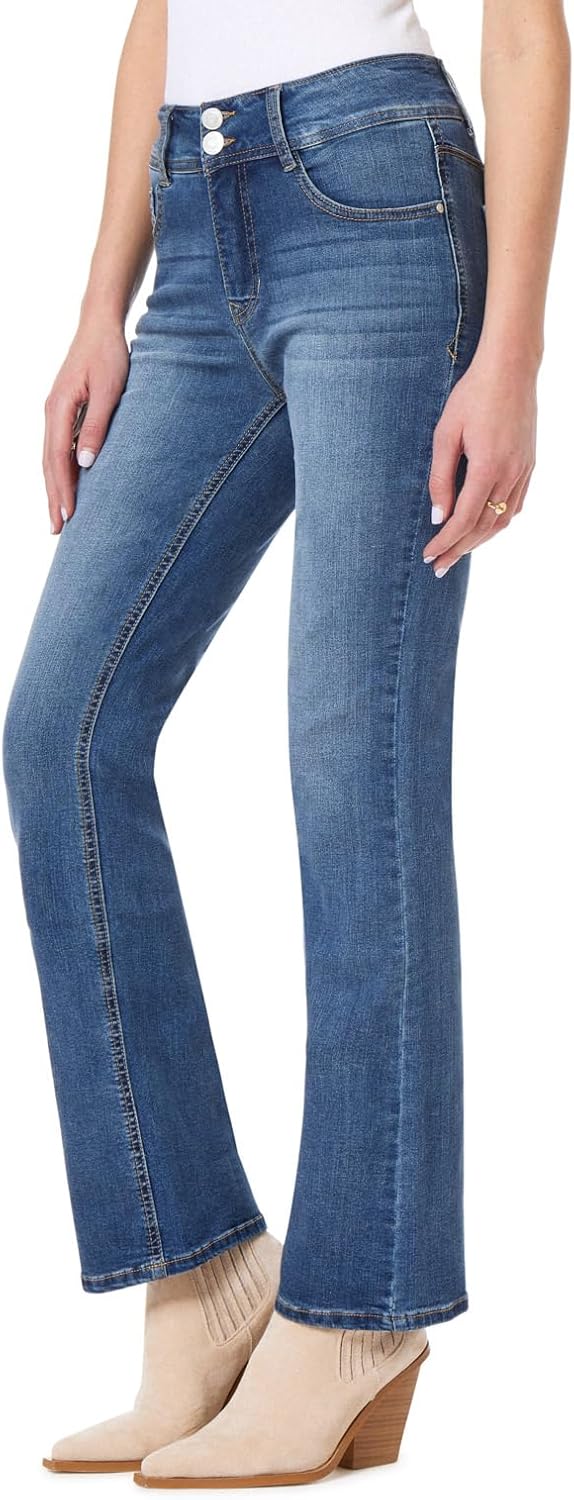 Angels Forever Young Curvy Bootcut Mid-Rise Jeans for Women