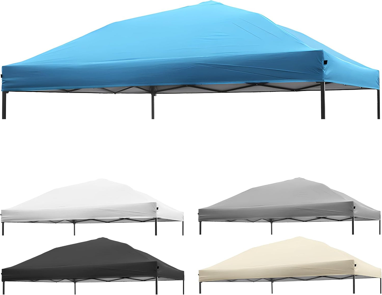NINAT 10x10 Canopy Top Replacement - Waterproof & UV Resistant
