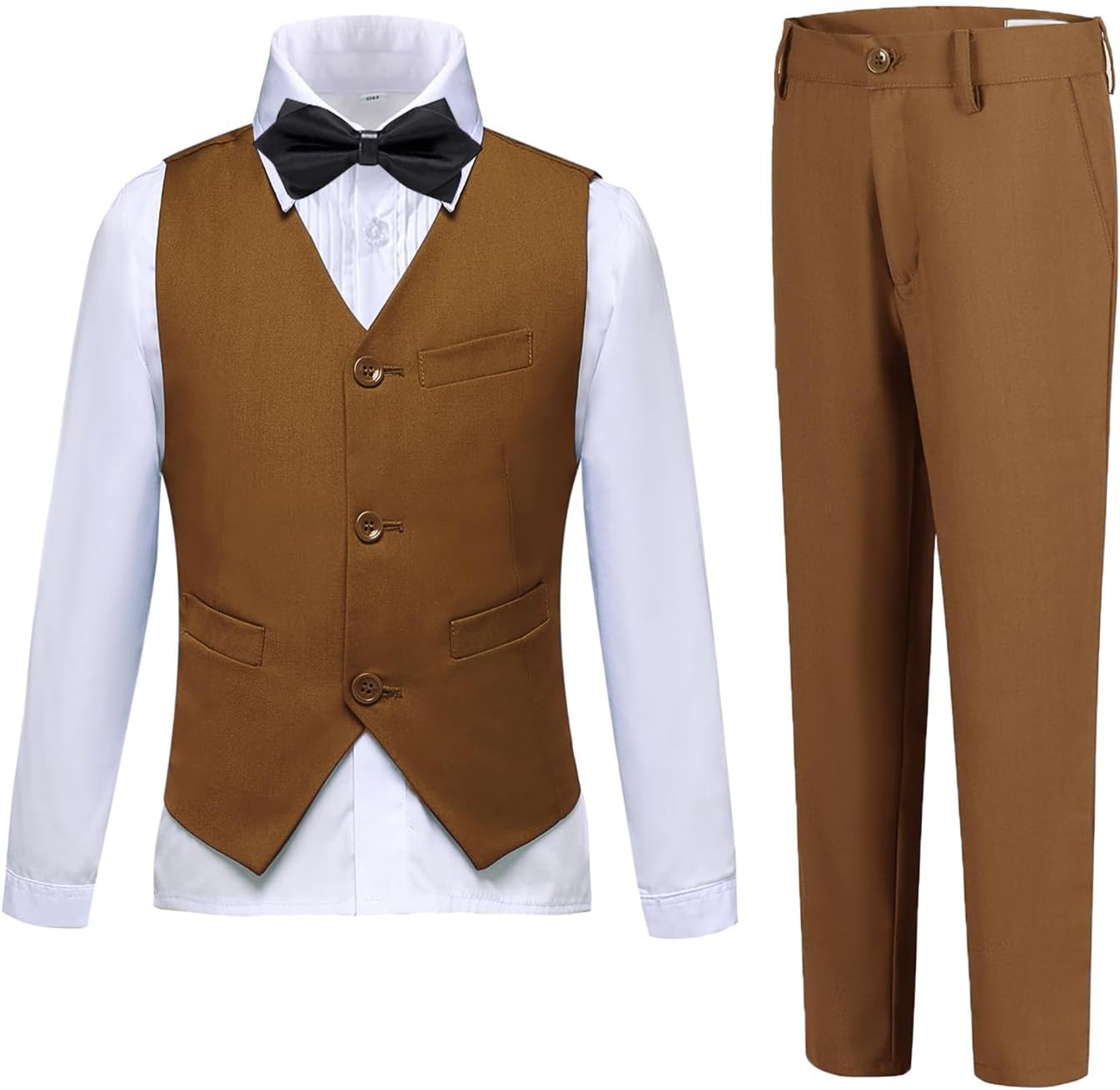 Boys Suits Slim Fit 4 Piece Formal Dresswear Set for Kids