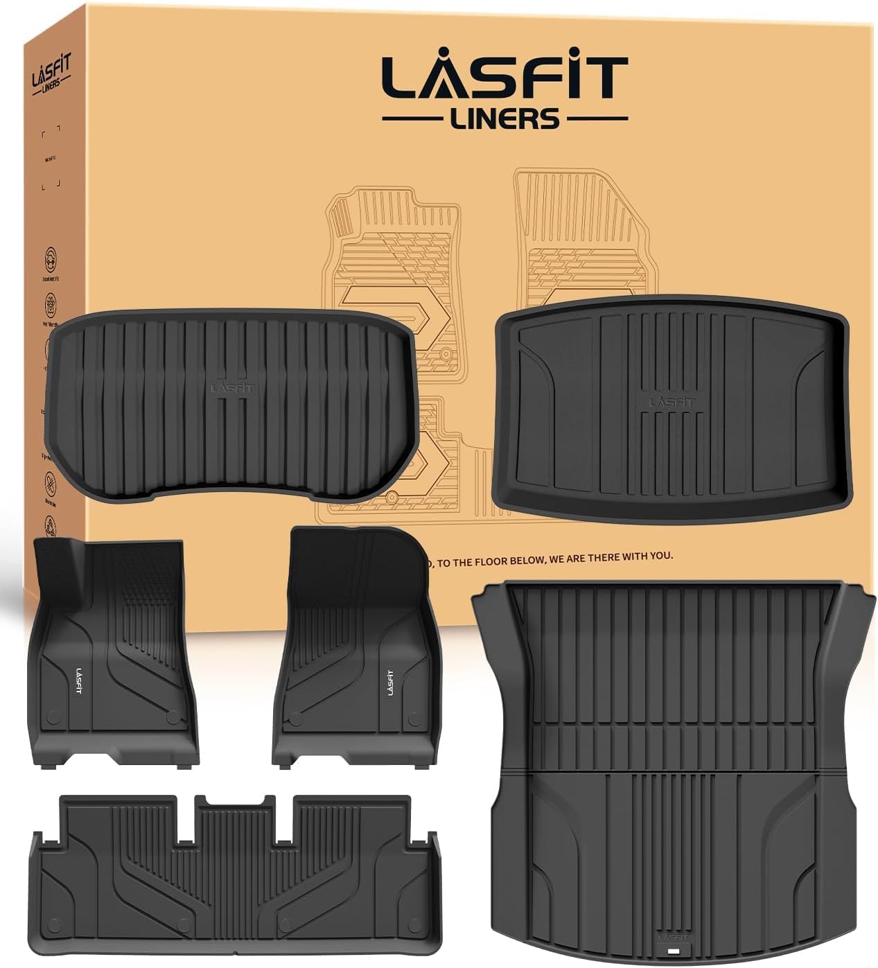 LASFIT Premium Extra Thick Floor Mats for Tesla Model 3