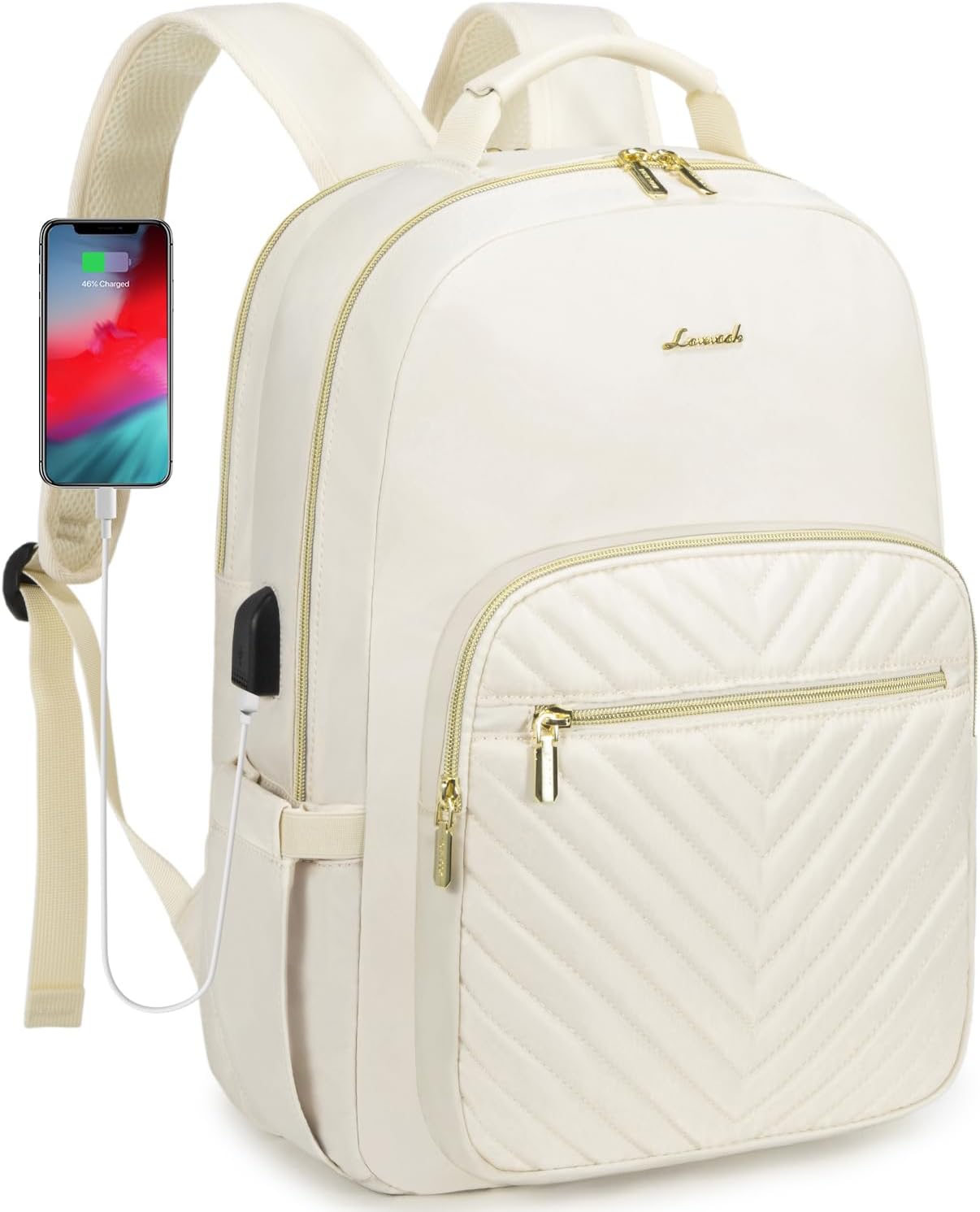 LOVEVOOK Laptop Backpack Purse for Women with USB Port