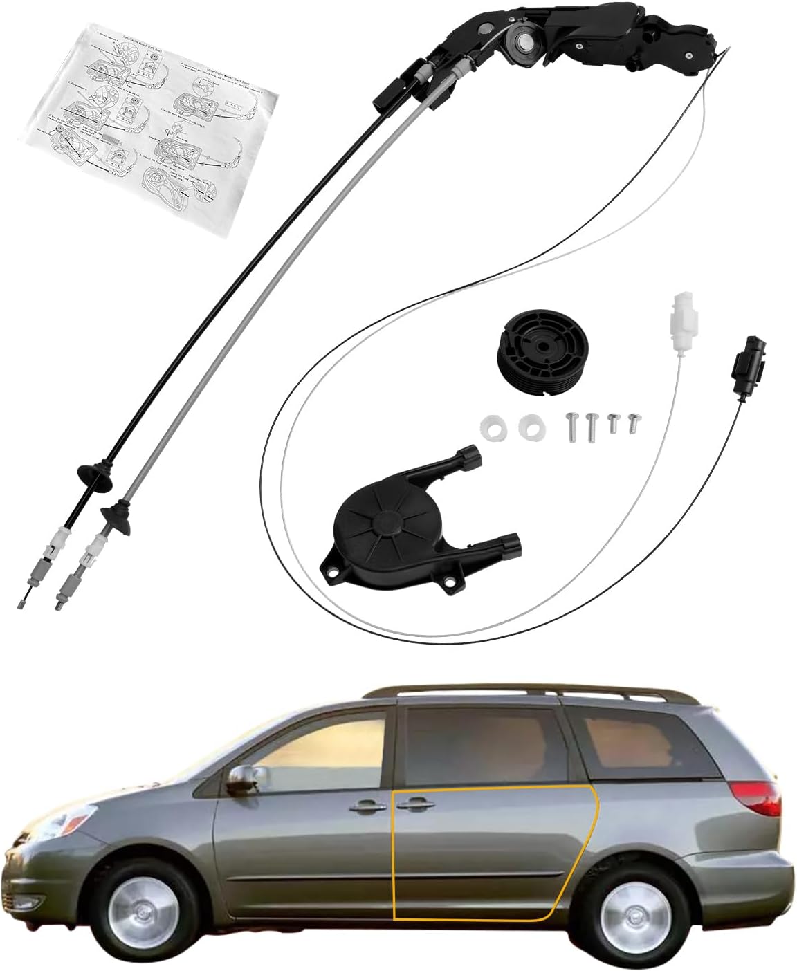 Sliding Door Cable Assembly for 2004-2010 Toyota Sienna V6