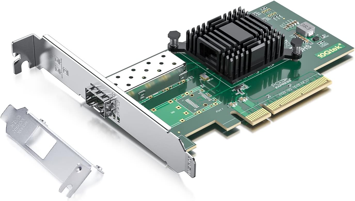H!Fiber 10Gb SFP+ PCI-E Network Card for High-Speed Connections