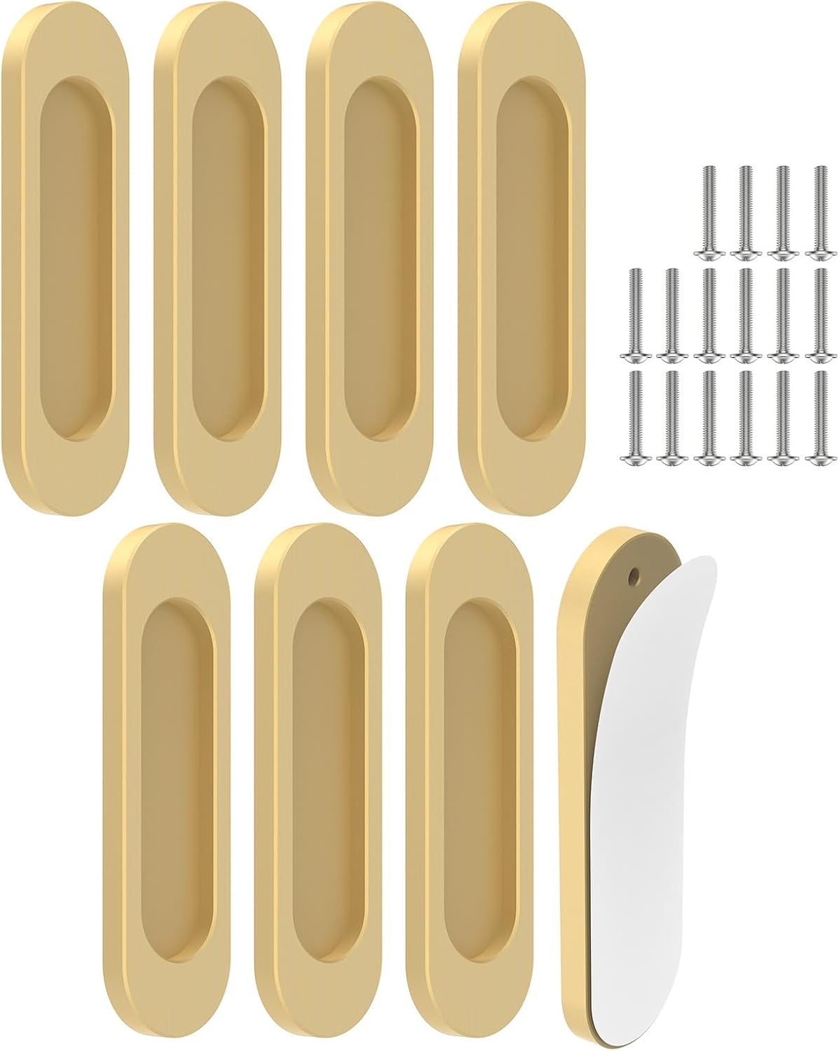 8 Pack Self-Stick Door Handles for Easy Installation and Use