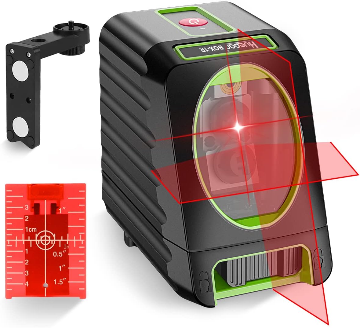 Huepar Box-1R 150ft Red Cross Line Laser Level for Precision