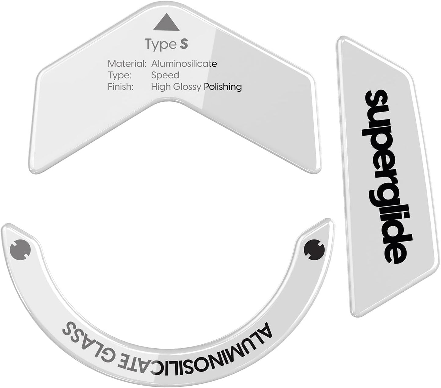 Superglide Glass Mouse Skates - Ultra Smooth Glide