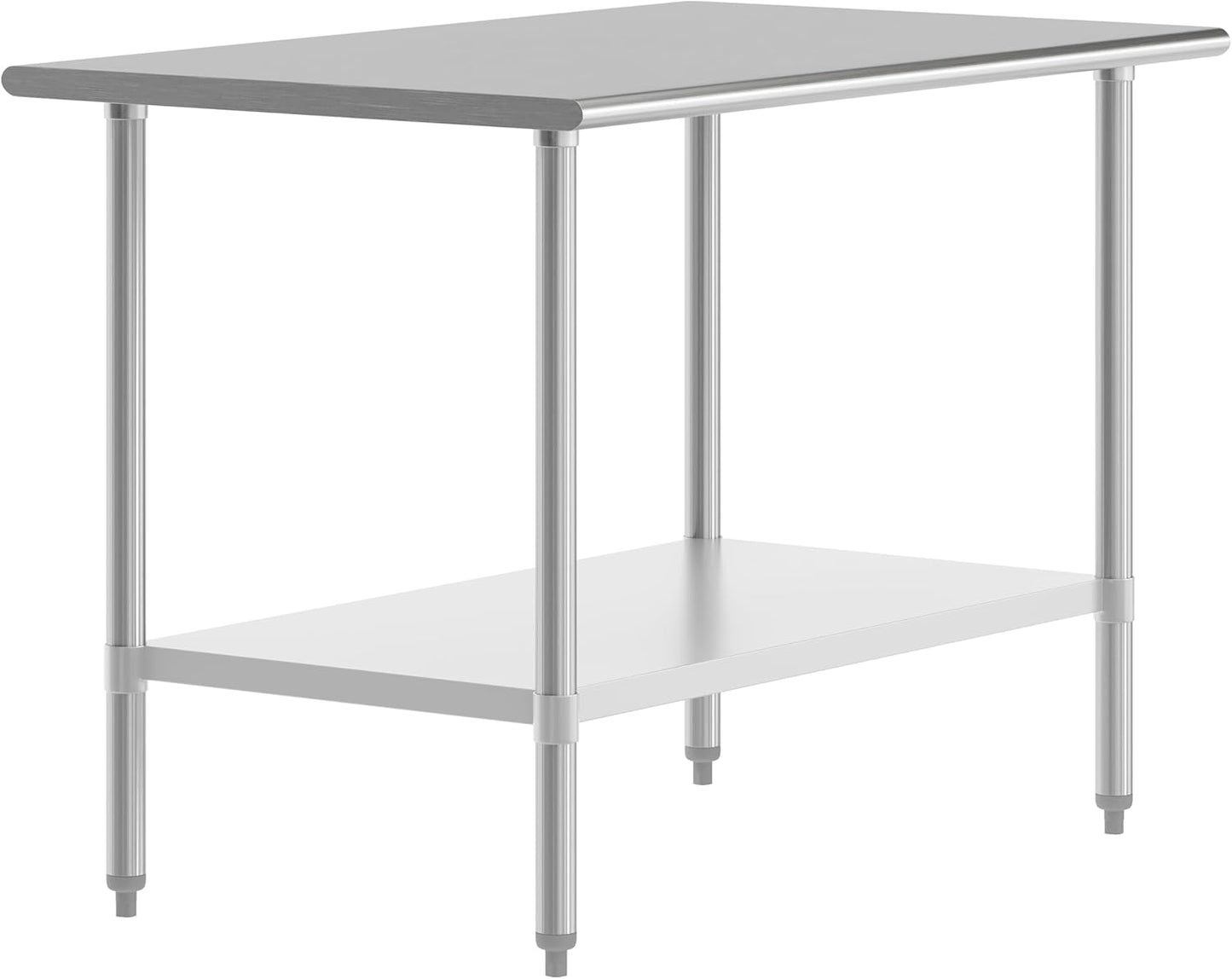Stainless Steel Kitchen Prep Table for Commercial Use, 48 in