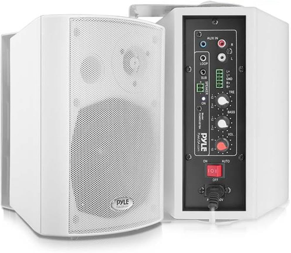 Pyle Wall Mount Home Speaker System for Indoor and Outdoor Use