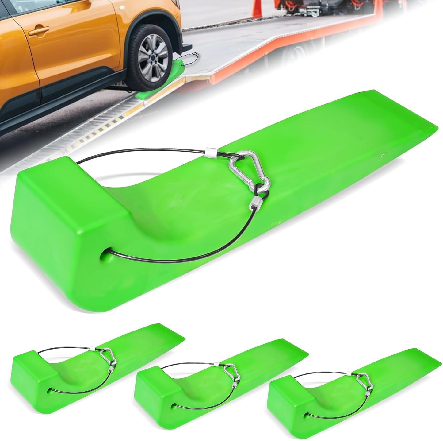 Tire Skates 4 Pack - Heavy Duty Interlocking Trailer Skids