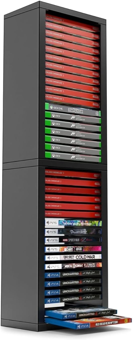 Universal Video Game Storage Tower for PS5, PS4, Xbox One & More