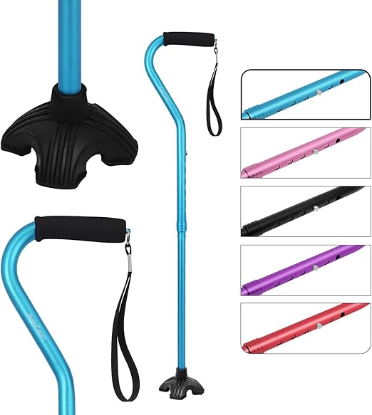 BeneCane Walking Cane Adjustable with Cushioned Handle for Stability