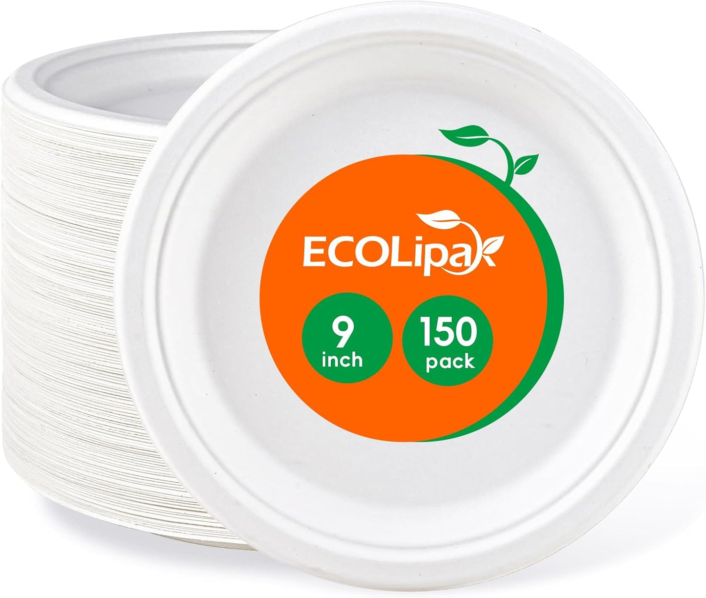 Eco-Friendly 9 Compostable Paper Plates