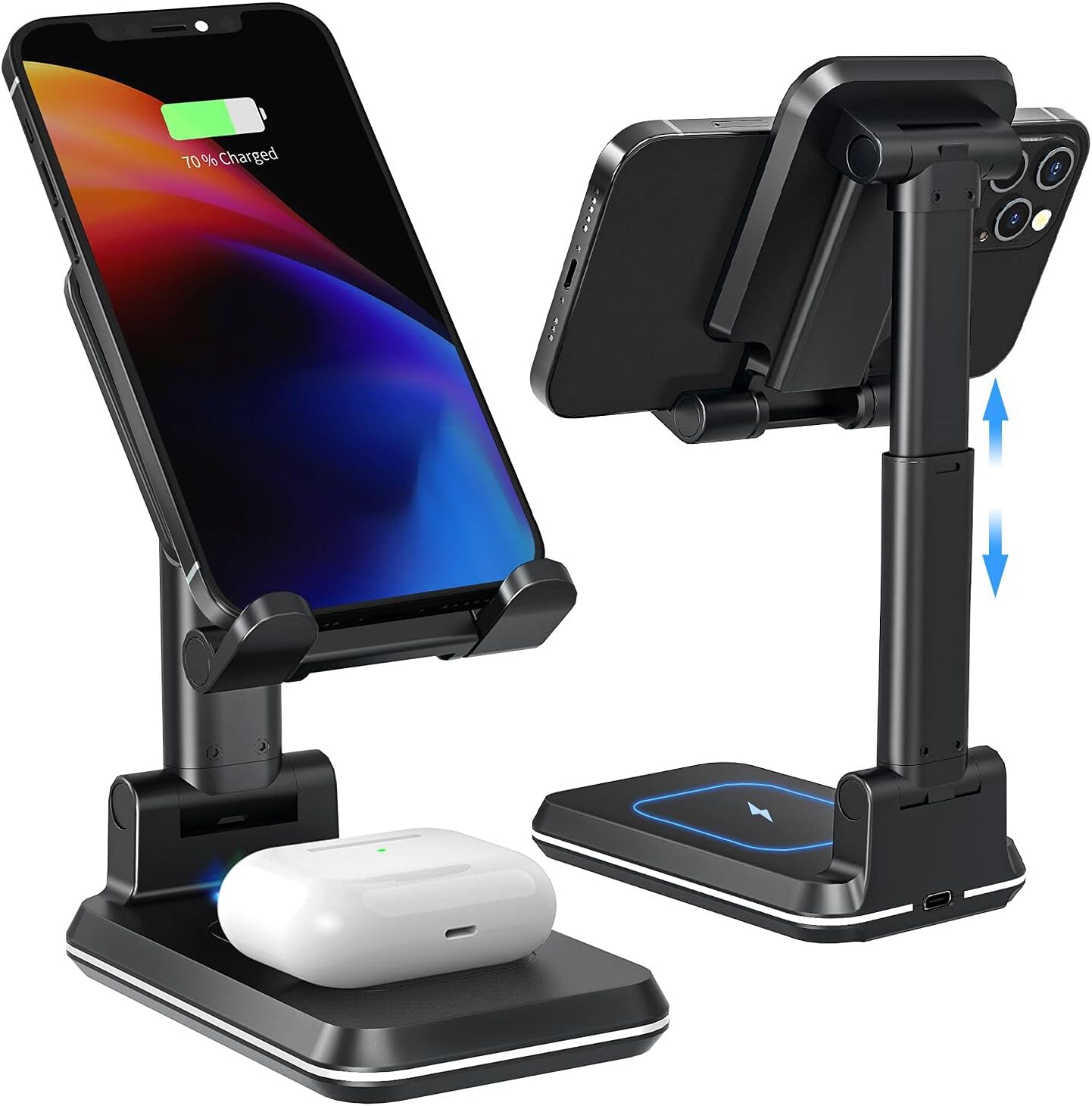 Fast Dual Wireless Charger by Tiluza - Hands-Free Charging
