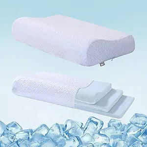 LOFE Contour Pillow - 8 Height Adjustable Memory Foam Support