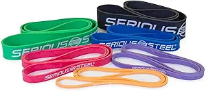 Serious Steel Fitness 32in Resistance Training Bands for Home Gym