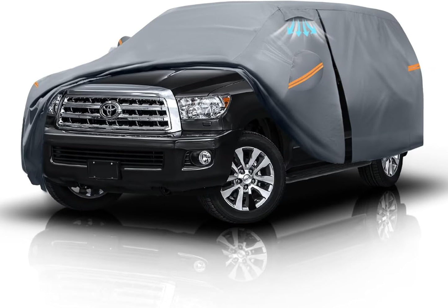 Large SUV Car Cover for Toyota Sequoia - 100% Waterproof Protection