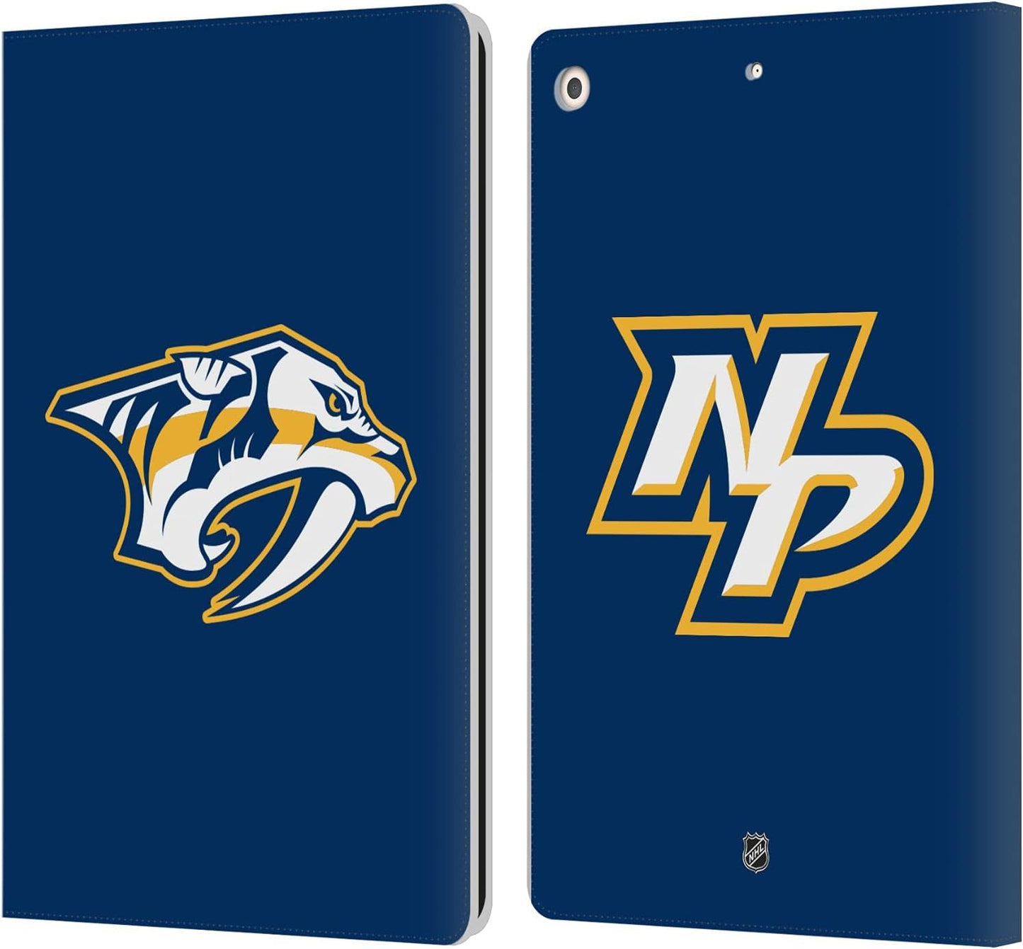 NHL Nashville Predators Leather Wallet Case for iPad 10.2 2019-2021