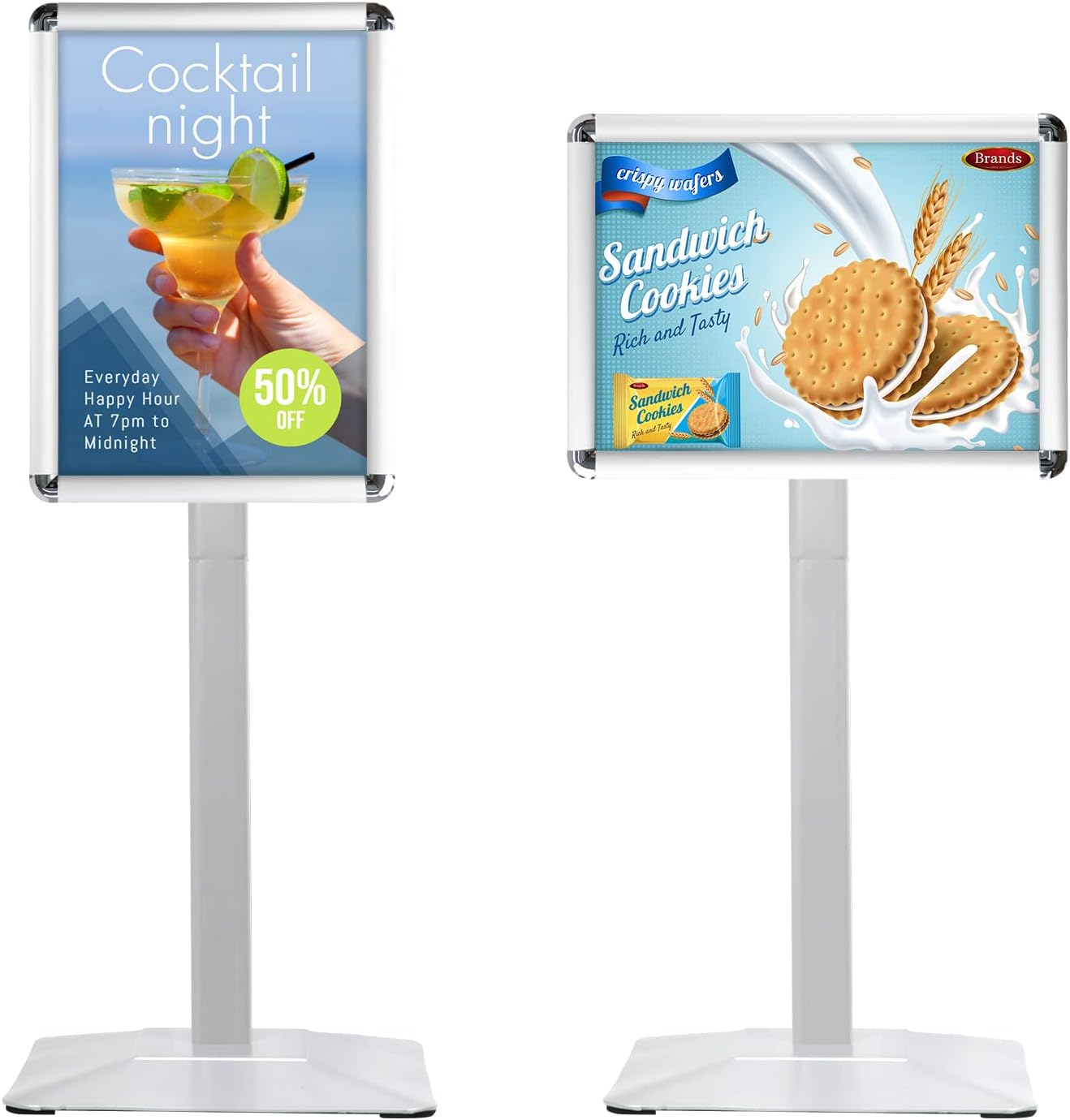 Heavy-duty Poster Stand Holder for 11x17in Sign Display