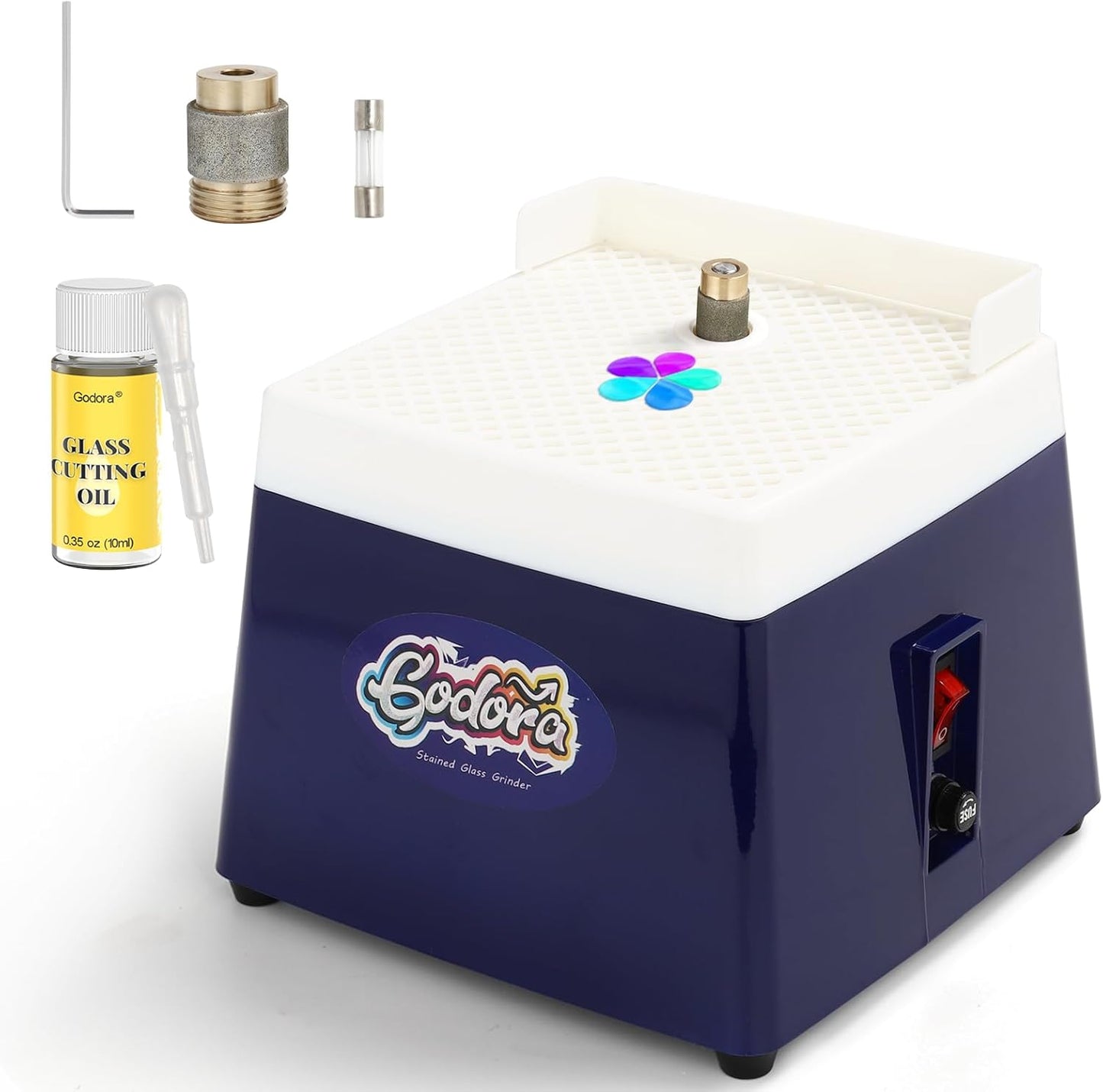 Stained Glass Grinder Mini Machine with 5/8in & 1in Bits