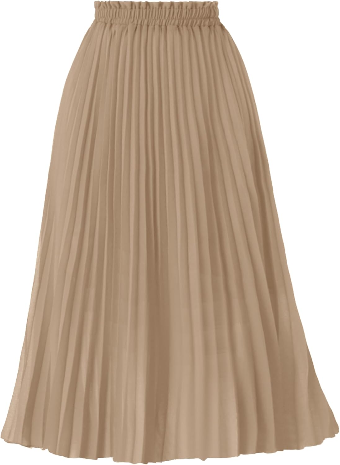 GOOBGS Women's Pleated A-Line High Waist Midi Skirt Review