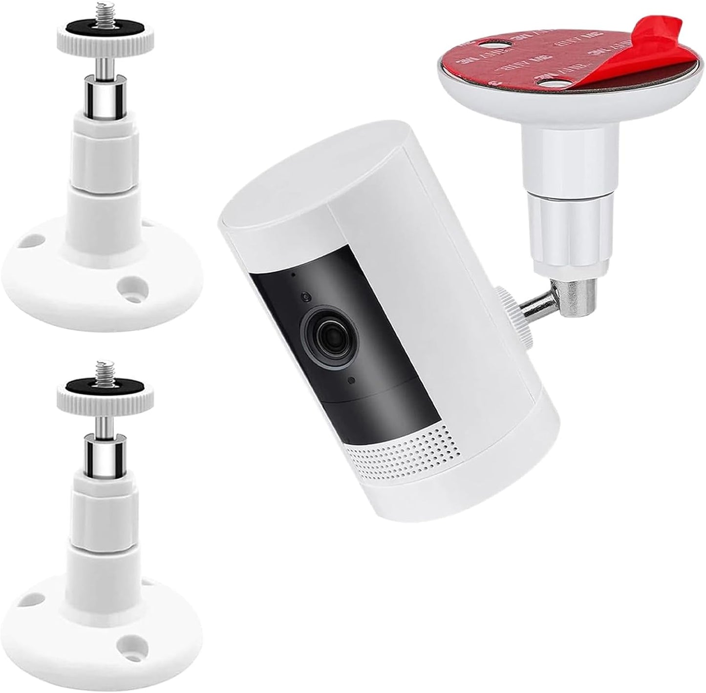 Universal No-Drill Wall Mounts for Cameras - 2 Pack