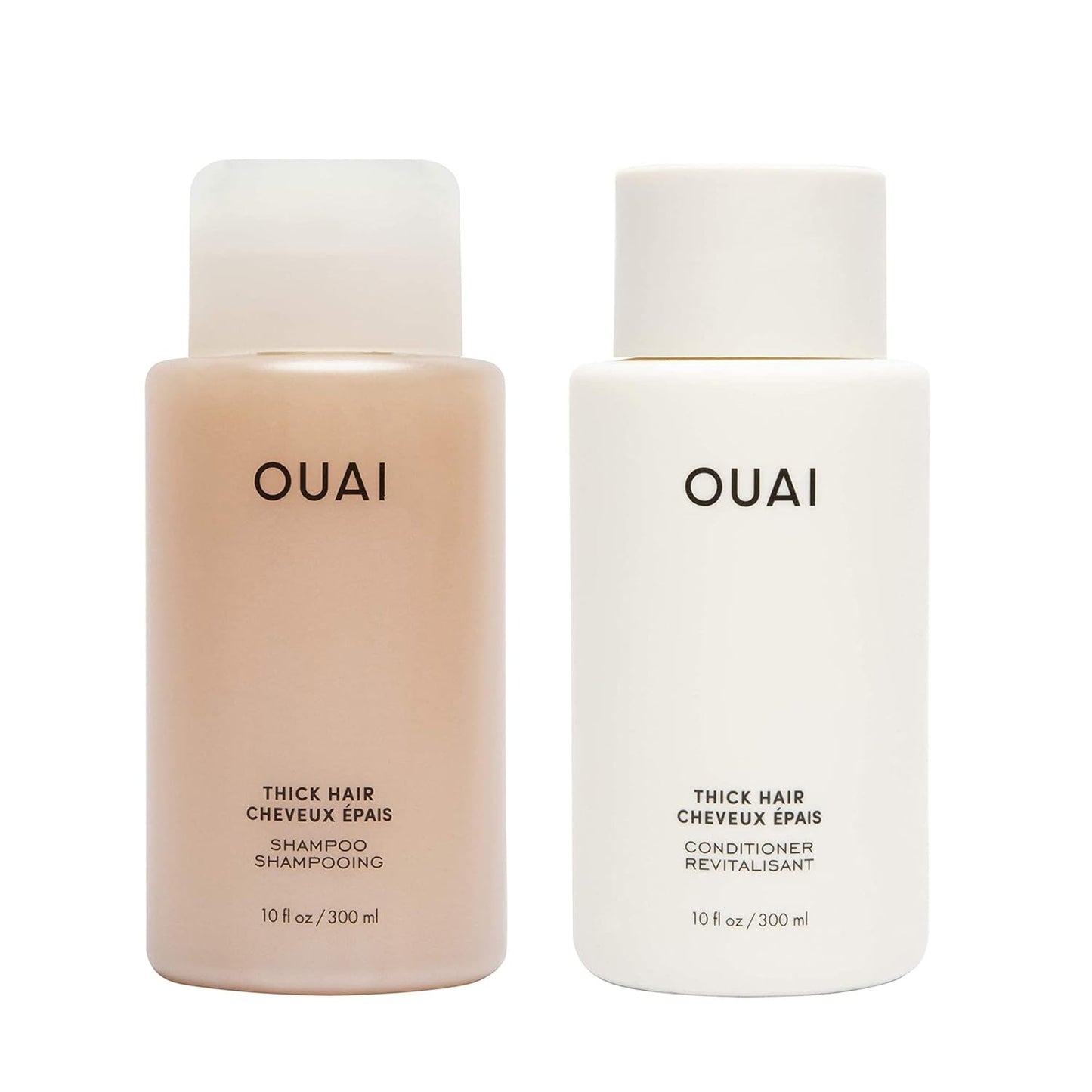 OUAI Thick Hair Care Set - Sulfate-Free with Keratin & Avocado Oil