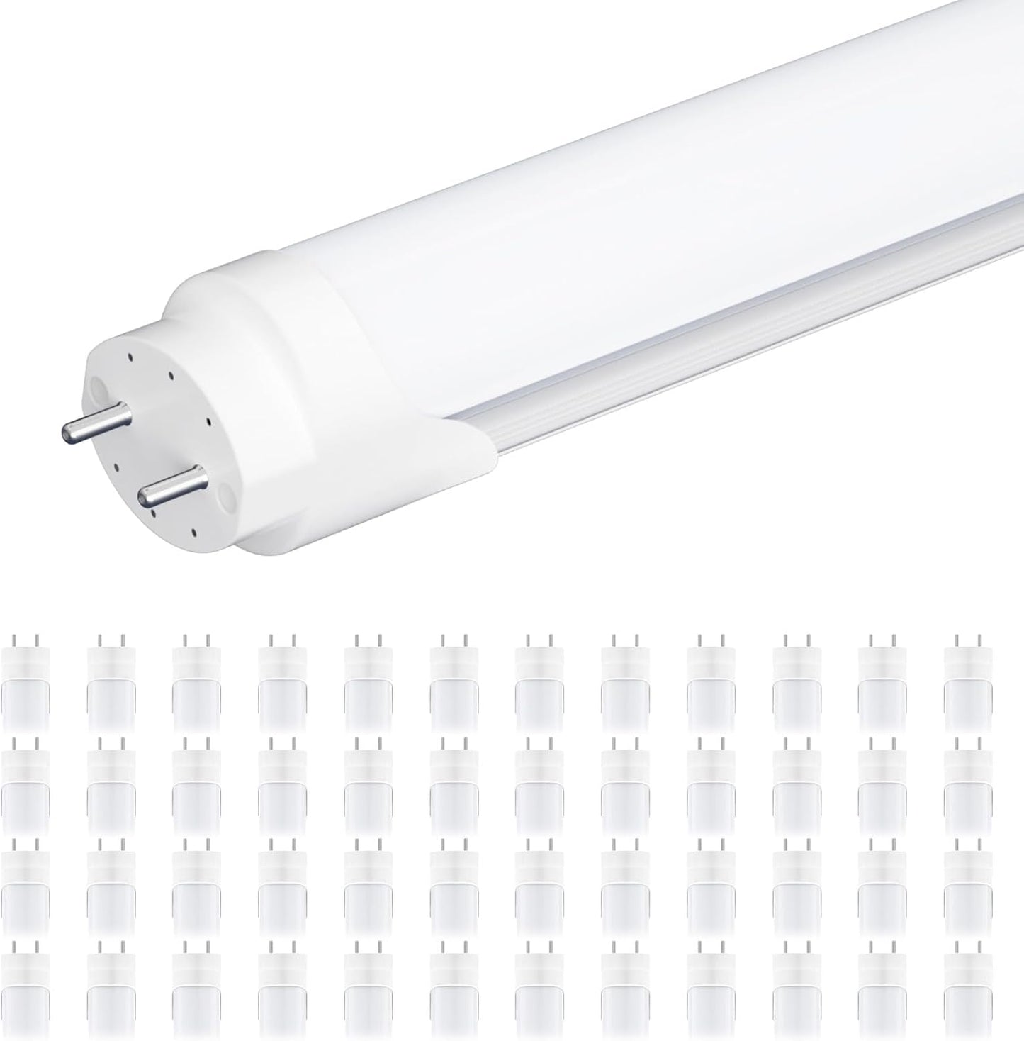 48-Pack T8 LED Bulbs 4 Foot - Bright Energy Saving Lighting