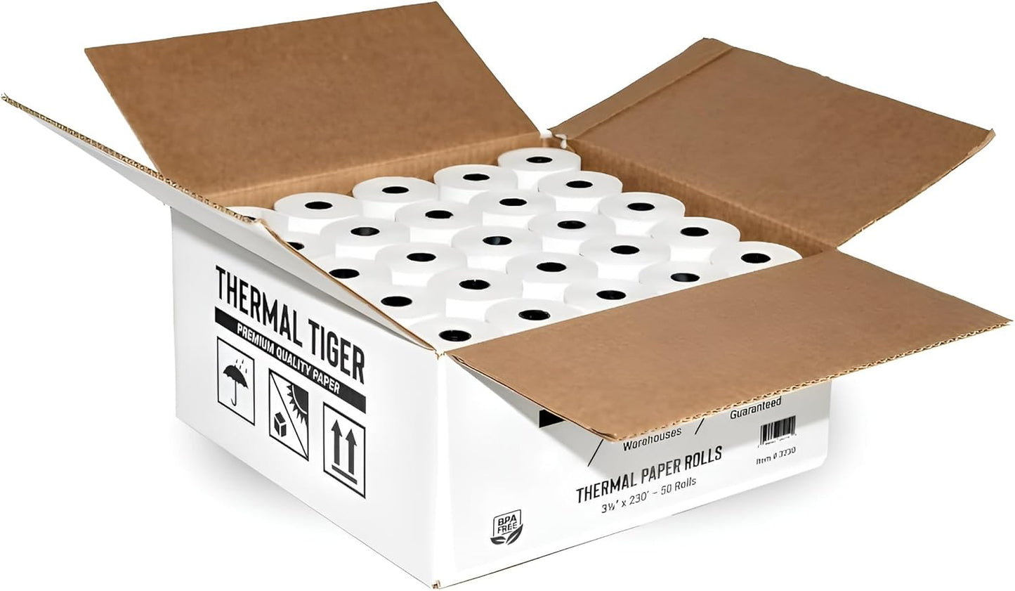 Thermal Tiger Thermal Receipt Paper Rolls for Clear Printing