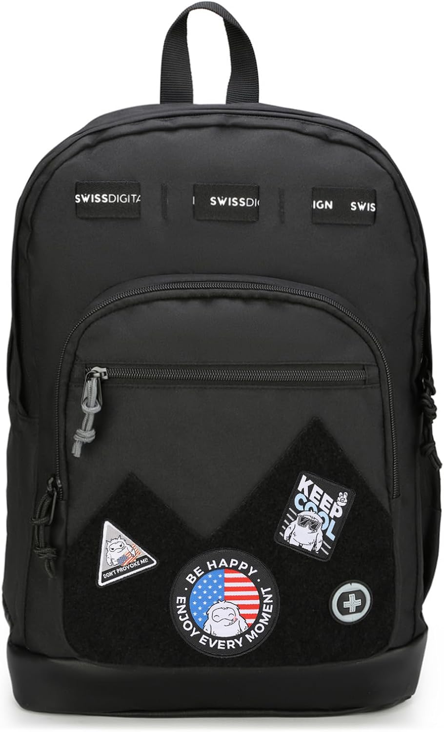 Stylish Big Student Laptop Backpack with Custom Patches for Teens