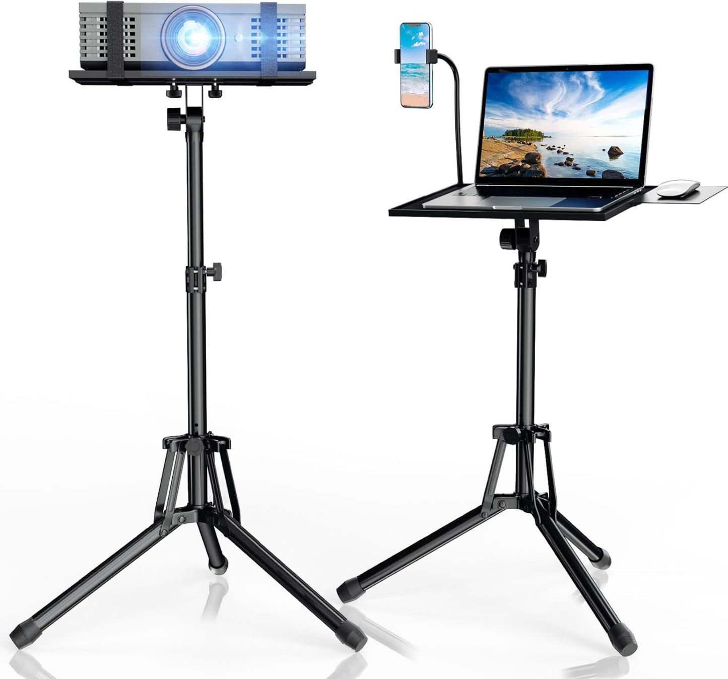 Portable Height-Adjustable Laptop Projector Stand