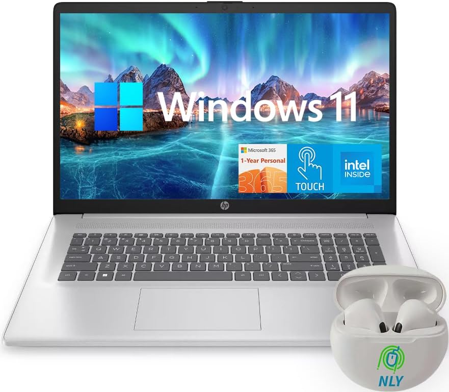HP 17.3 Touchscreen Laptop: Fast Performance, Office 365