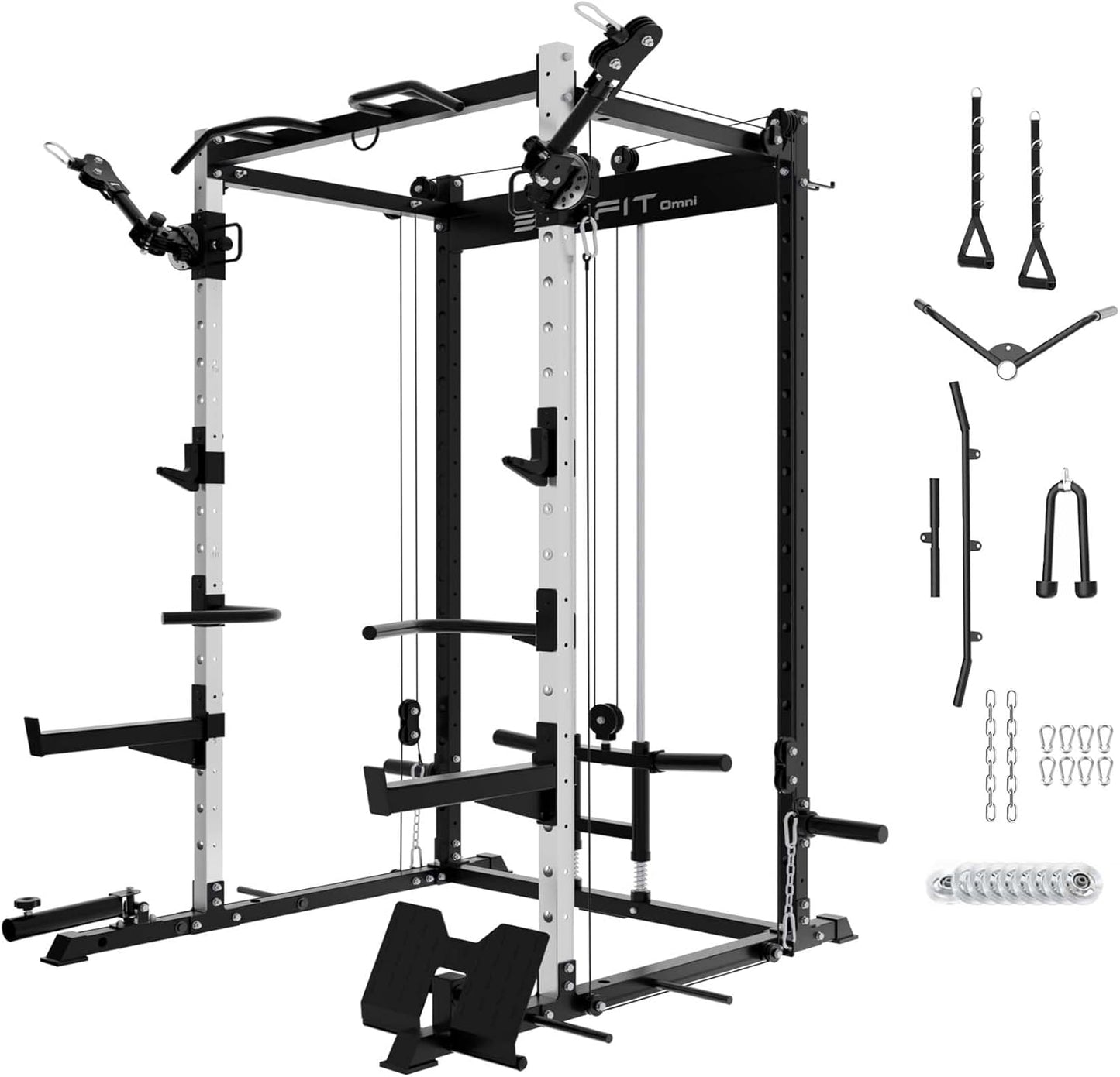 Ultimate Home Gym Power Rack with Cable System