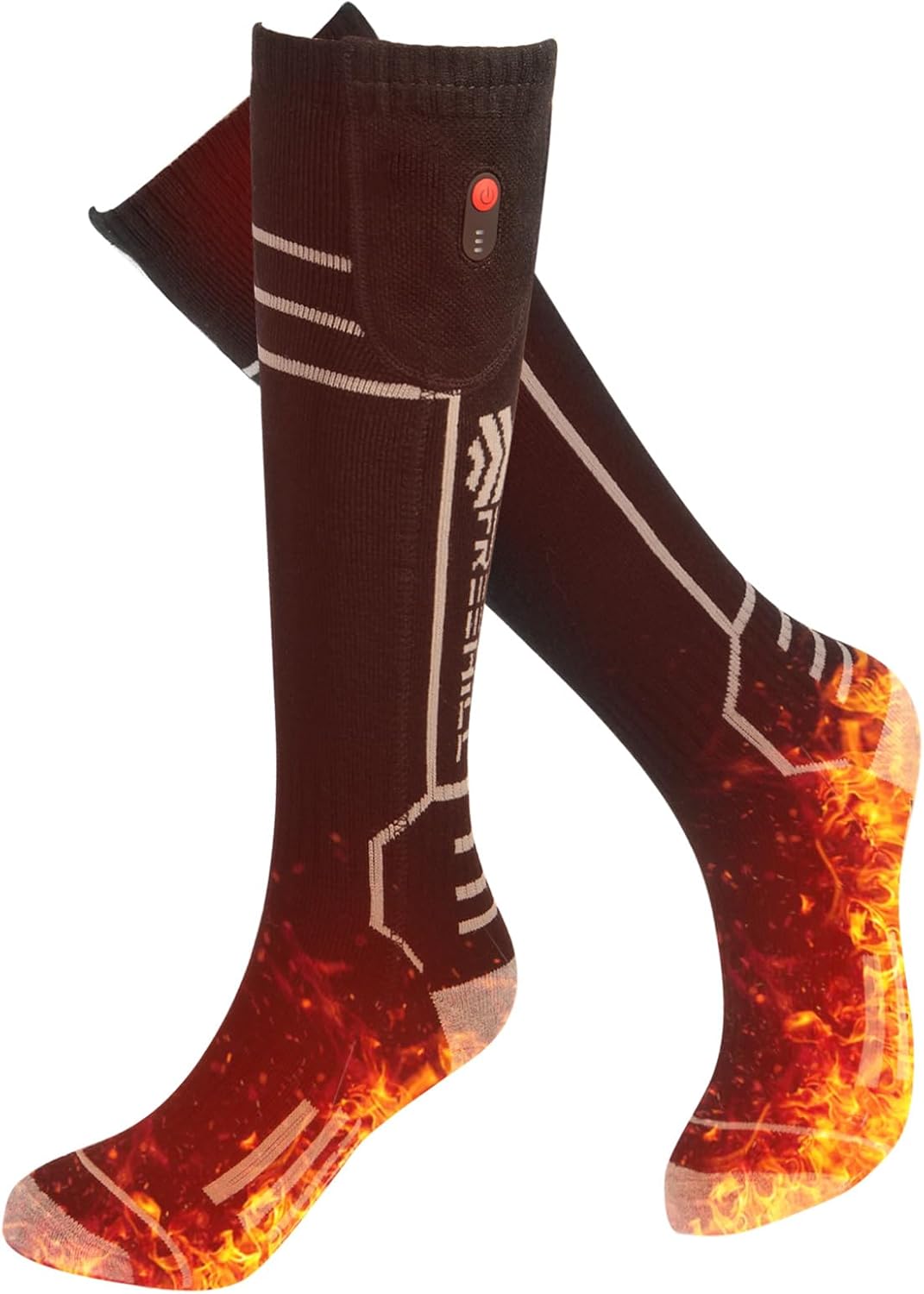 FREEHILL Merino Wool Heated Socks for Ultimate Cold Weather Comfort