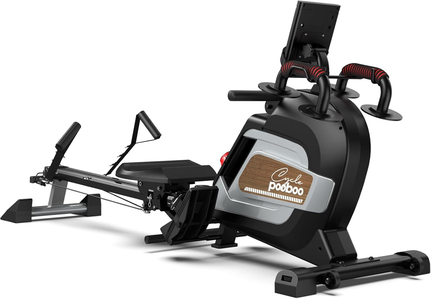 Pooboo Magnetic Rowing Machine: 360 LB Weight Capacity & Foldable