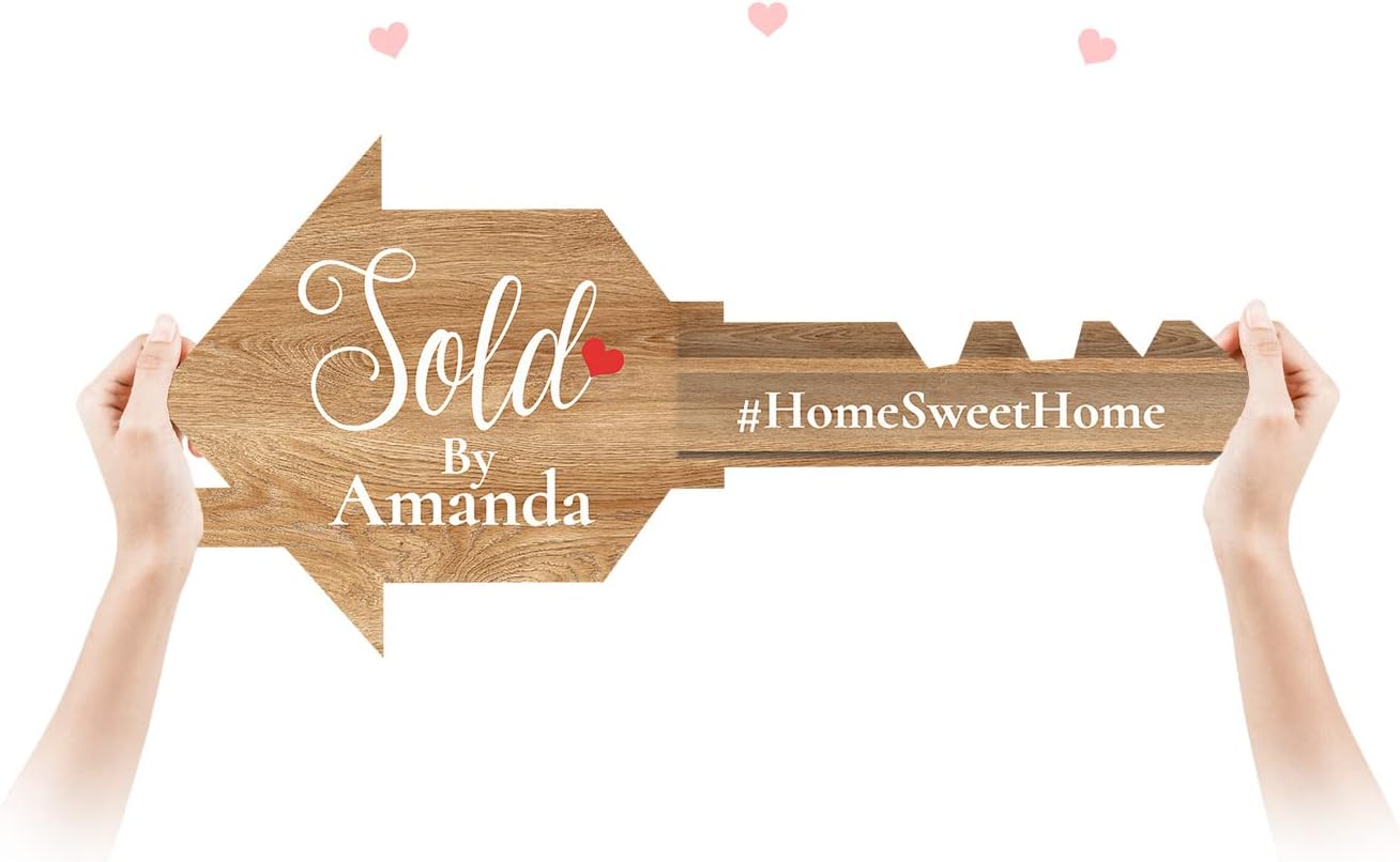 Giant Key Sold Sign for Realtors - Perfect Marketing Prop