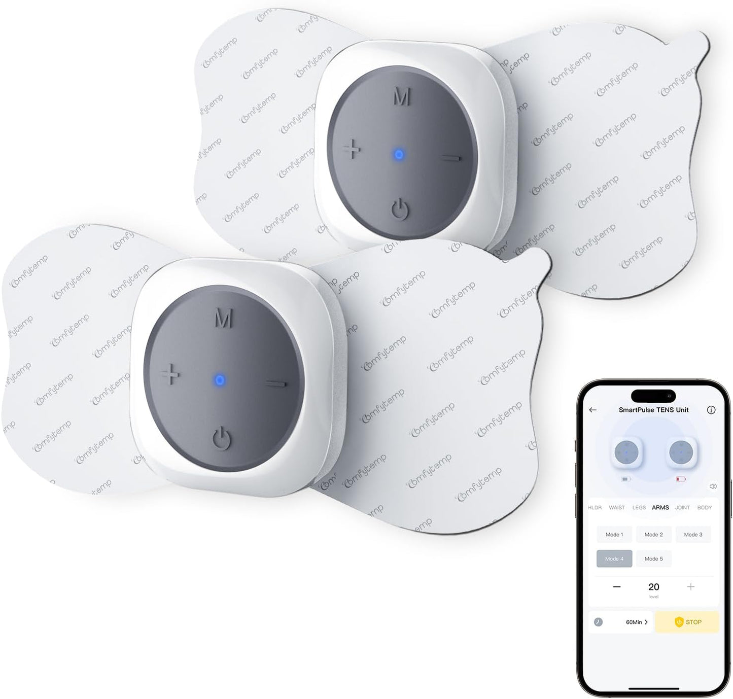 Comfytemp Wireless TENS Unit for Pain Relief and Muscle Therapy